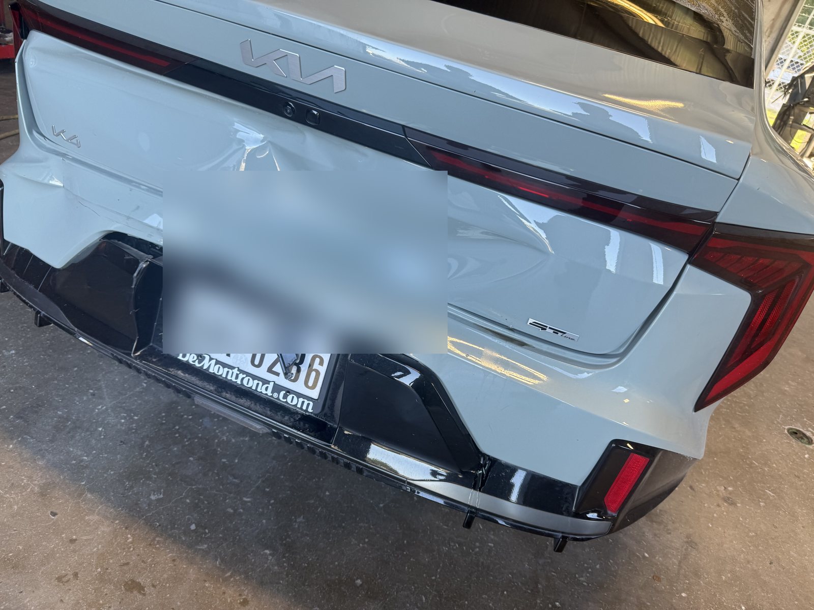 Before Kia Rear Collision Repair